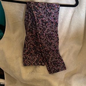 Purple Floral Multi One-Size Leggings